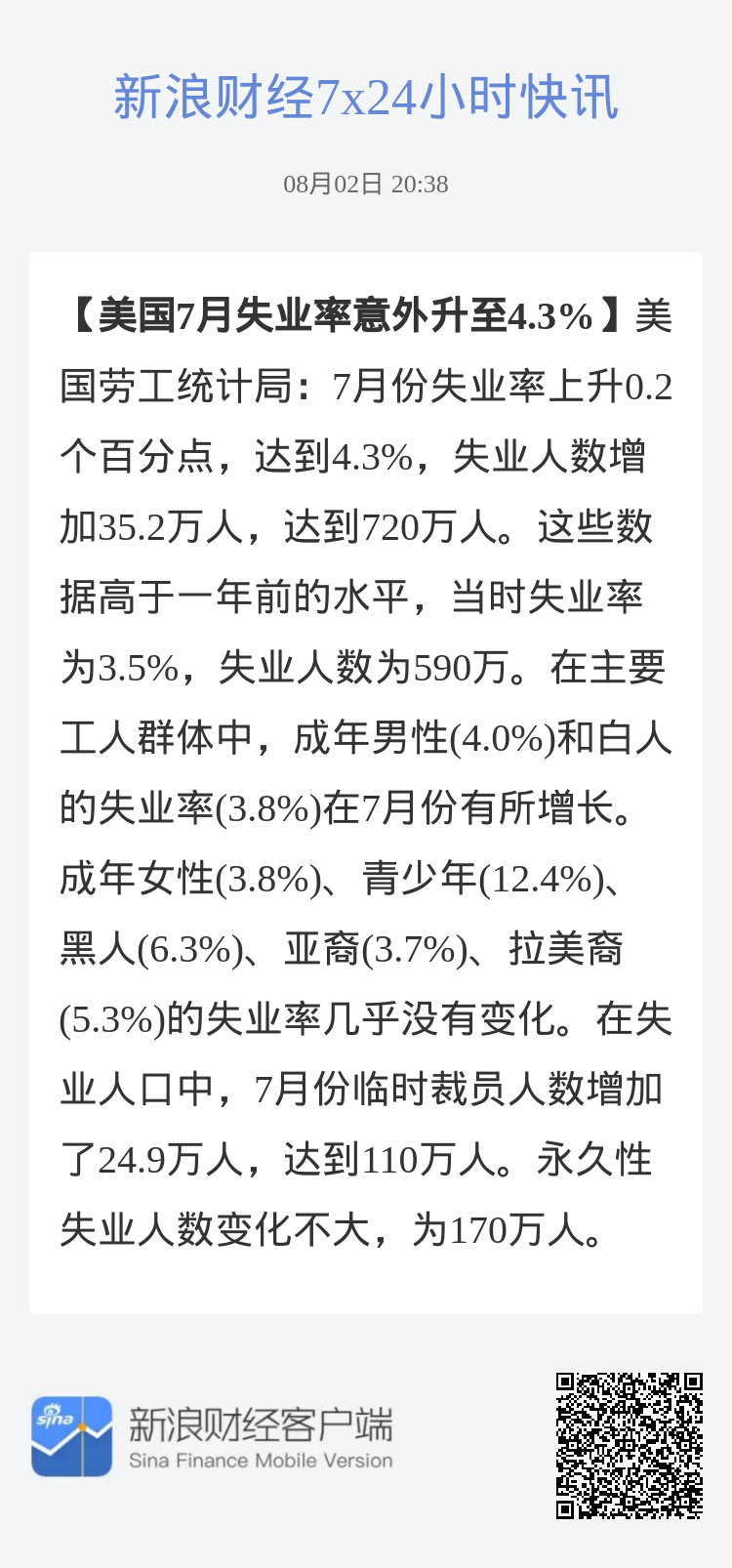 美国失业率创新低美国失业率创新低，经济繁荣背后的故事